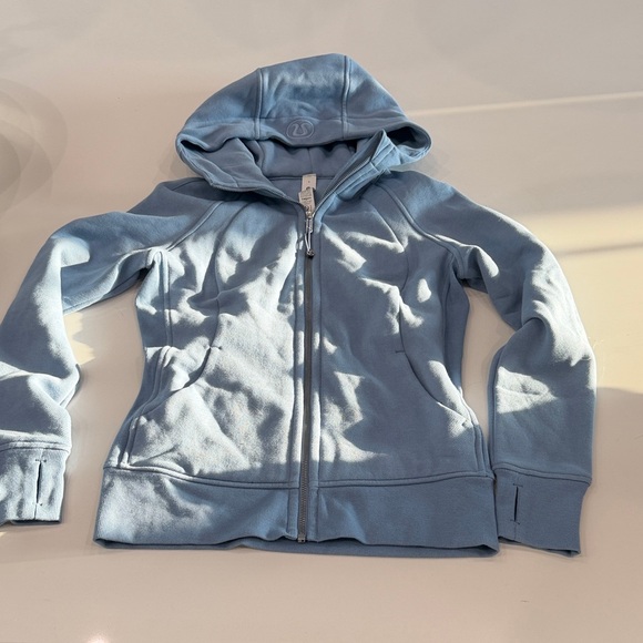 lululemon athletica Tops - lululemon athletica Light Blue Full-Zip Hoodie